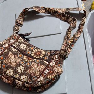 Brown Floral Women Bag